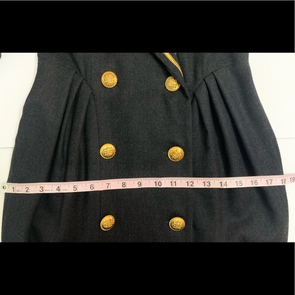 Vintage Albert Nipon Gray Wool Dress - Picture 7 of 7